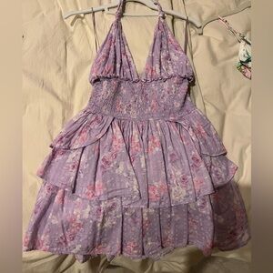 LoveshackFancy Deanna Floral Halter Dress